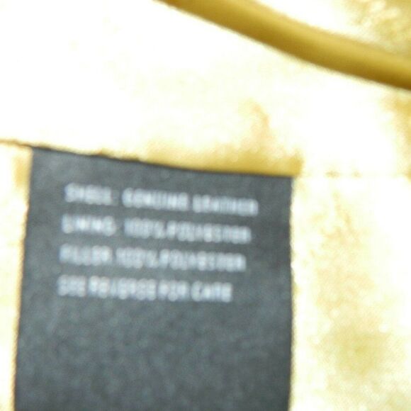 BABY PHAT Jacket Leather Brown Puffer Y2K 90's Vintage Embroidery Cat Logo XXL - Picture 12 of 12